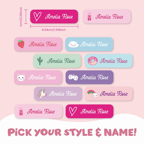 Personalized Name Stickers – Waterproof Custom Labels