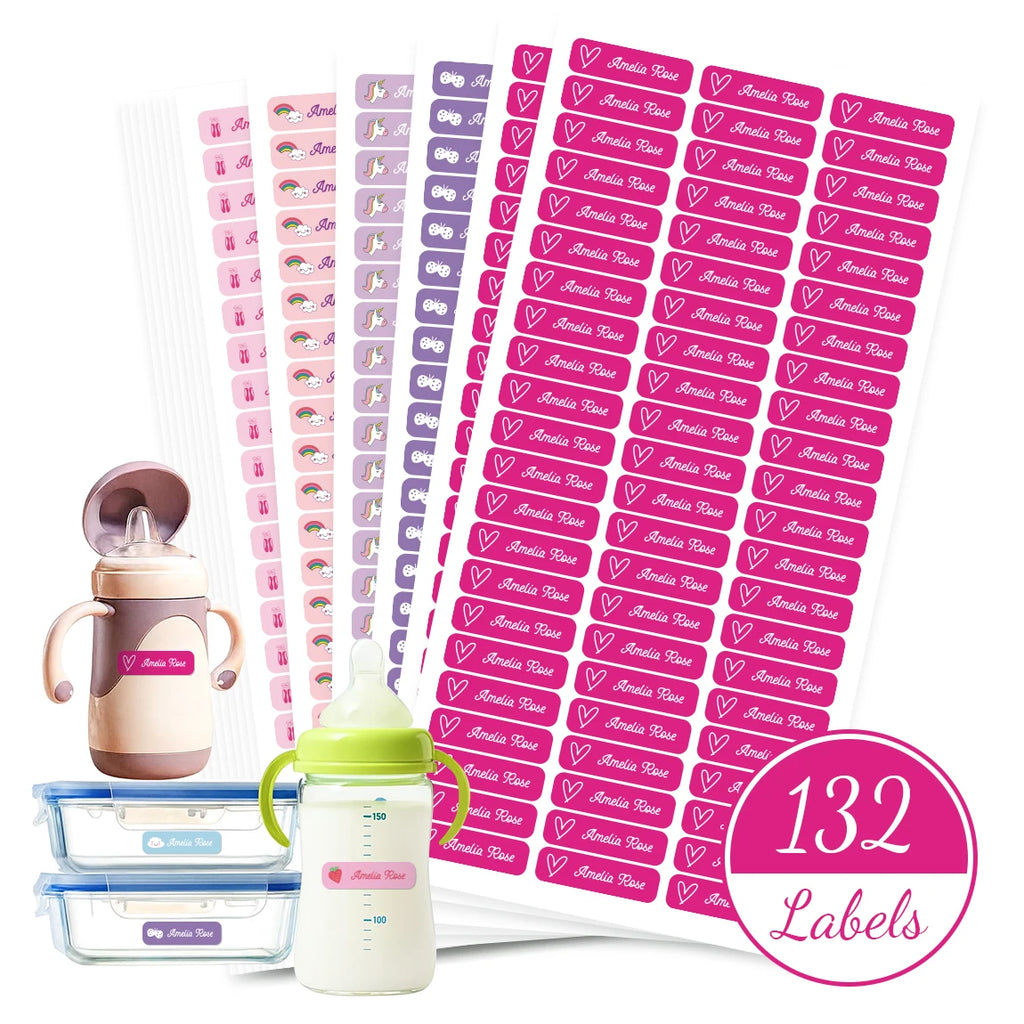 Personalized Name Stickers – Waterproof Custom Labels
