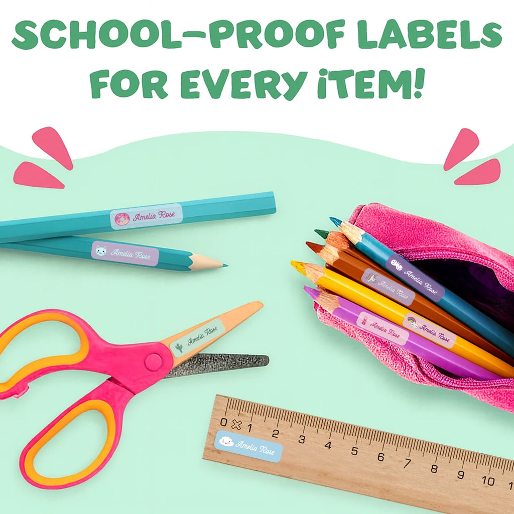 Personalized Name Stickers – Waterproof Custom Labels
